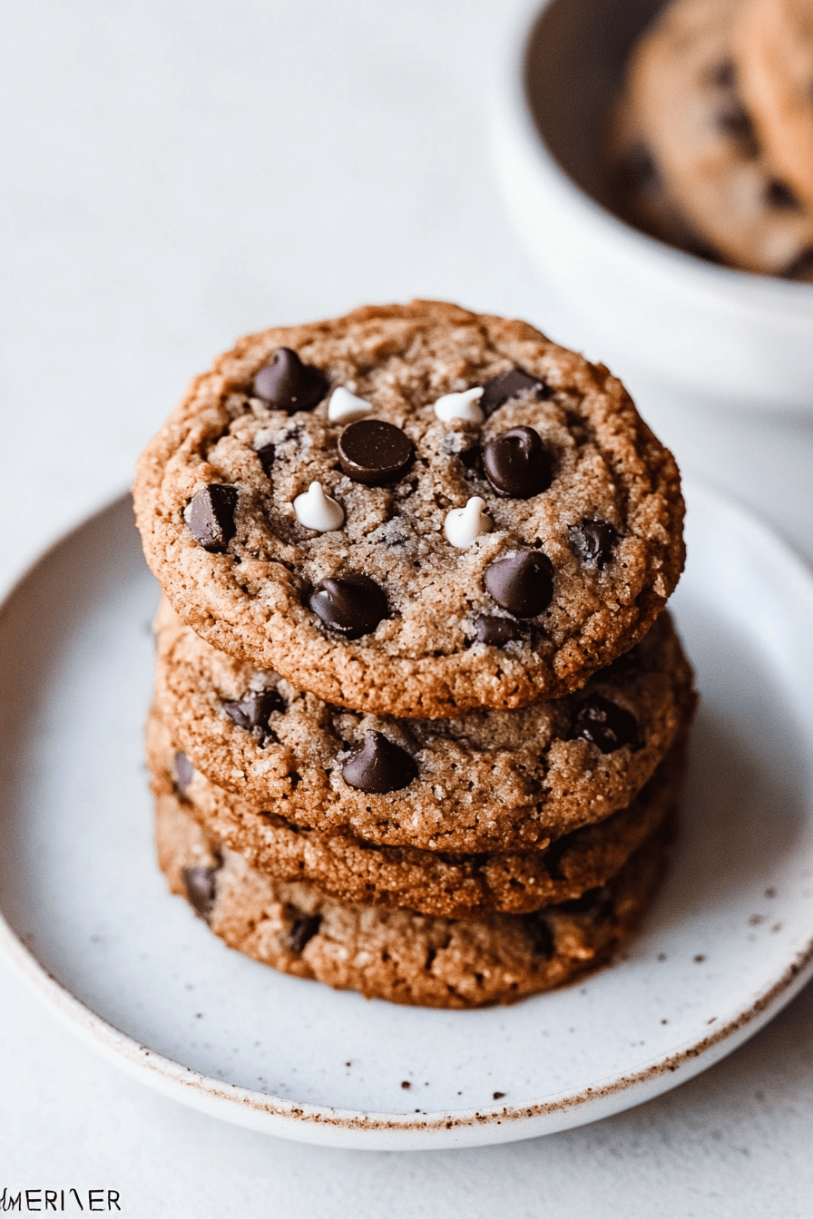 gluten-free chocolate chip cookies ingredients organized and measured on kitchen counter