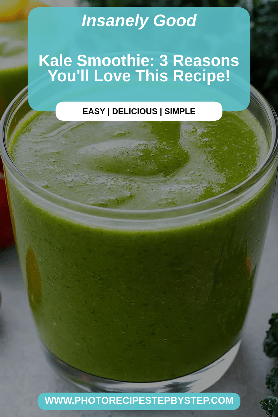kale smoothie final dish beautifully presented and ready to serve