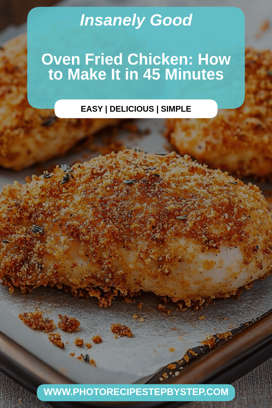 oven fried chicken final dish beautifully presented and ready to serve